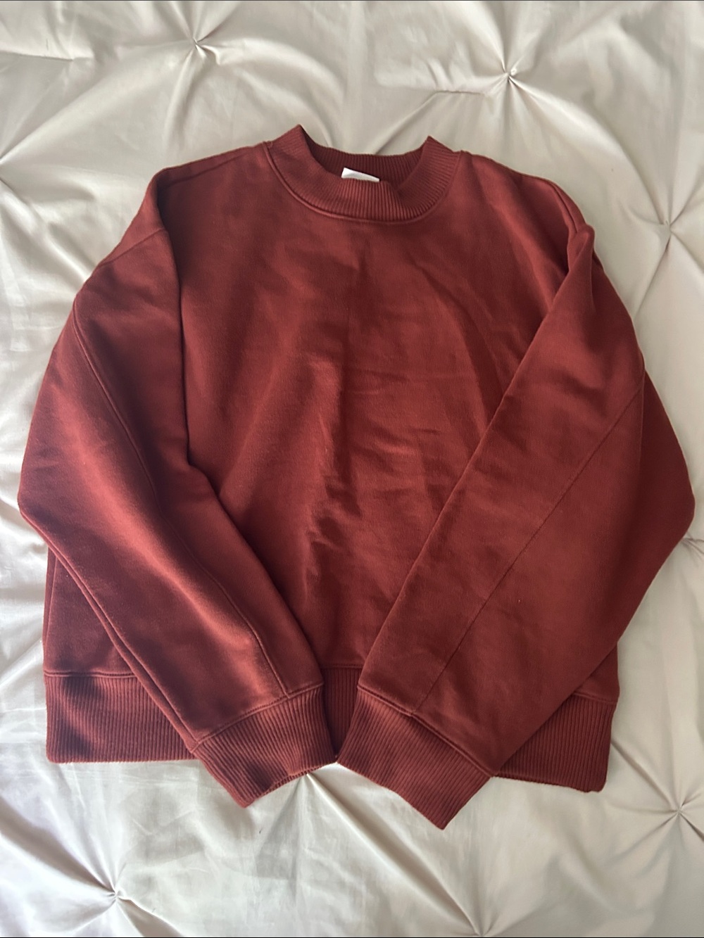 A New Day Rust Washed Crewneck Sweatshirt Size Small